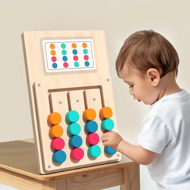 Montessori Holz Farbe Form Passenden Erkenntnis Lernen Spiel – Bild 3