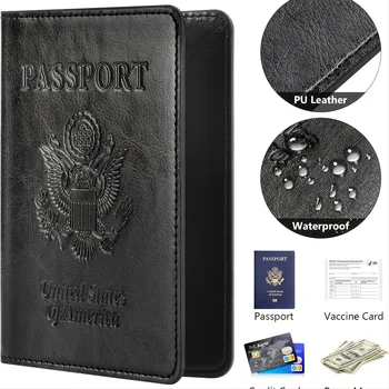 Pass halter Abdeckung Brieftasche Reise Essentials RFID Blocking Leder Karten etui Internat ional Travel muss