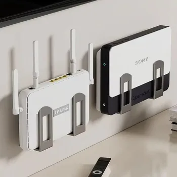 An der Wand montierter Router-Set-Top-Box-Organizer mit verstellbarer Halterung