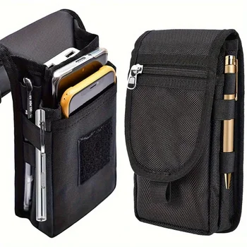 6,3 Zoll Multifunktionale Handytasche aus Oxford-Gewebe, Gürteltasche für Mobiltelefone, Herren-Outdoor-Tasche