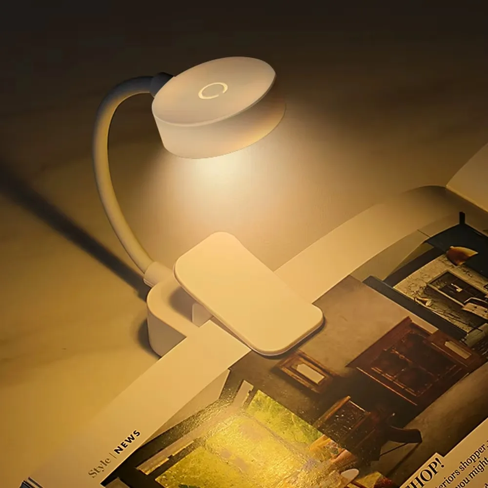 Mini LED Lesebuchlampe Tischleuchte 3 Modi Einstellbar