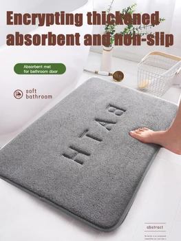 Anti-Rutsch-Matte aus Kaschmir-Memory-Schaum-Teppich Korallen-Fleece-Super-Saugfähige Boden matte Küche