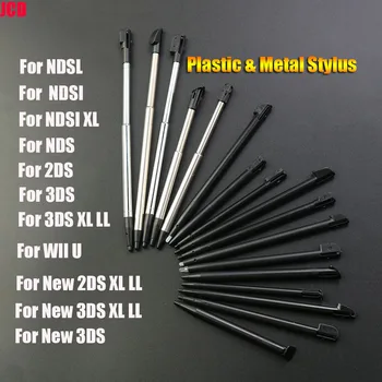 Schwarzer Plastiks tift Touchscreen Metall Teleskops tift für 2ds 3ds neu 2ds ll xl neu 3ds xl ll für ndsl