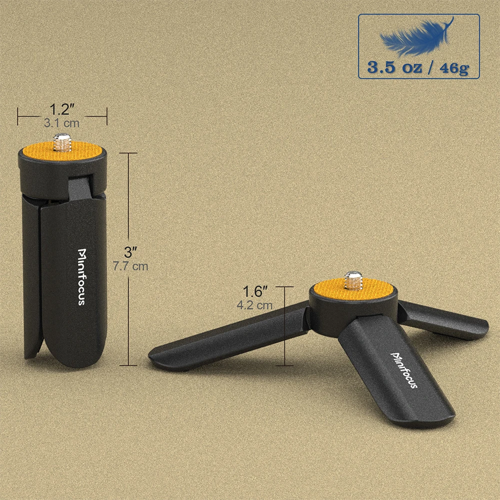 Tragbares Mini-Tischstativ, Schreibtischstativ mit 1/4 Zoll – Bild 2