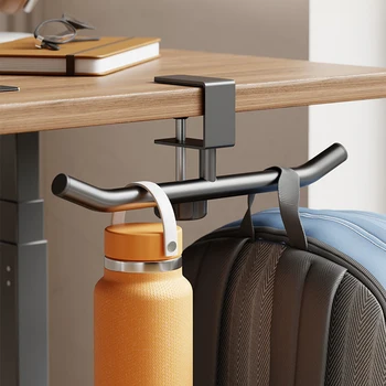 Schreibtisch-Taschenhalter, tragbarer Taschenhaken für Schule und Büro, randmontierter Taschenhalter