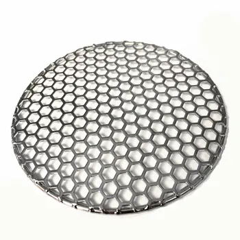 10-40 cm Durchmesser, Edelstahl 304, Lebensmittelqualität, runder Grill, Holzkohlerost, Grill mit Zelllöchern