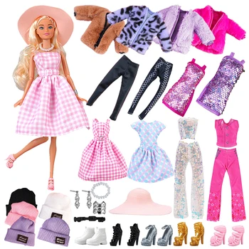 Modische Kleidung für Puppenkleidung, Mantel, Jacke, Hose, Kleid, Hemd, Pullover, Rock, Alltagskleidung