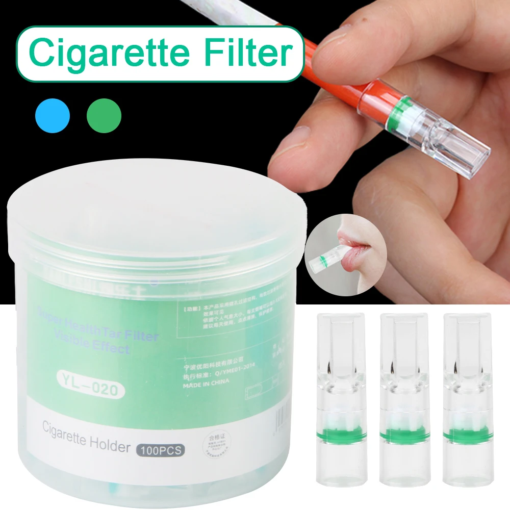 Tabak Zigarette Filter 100 stücke Einweg Rauchen Reduzieren