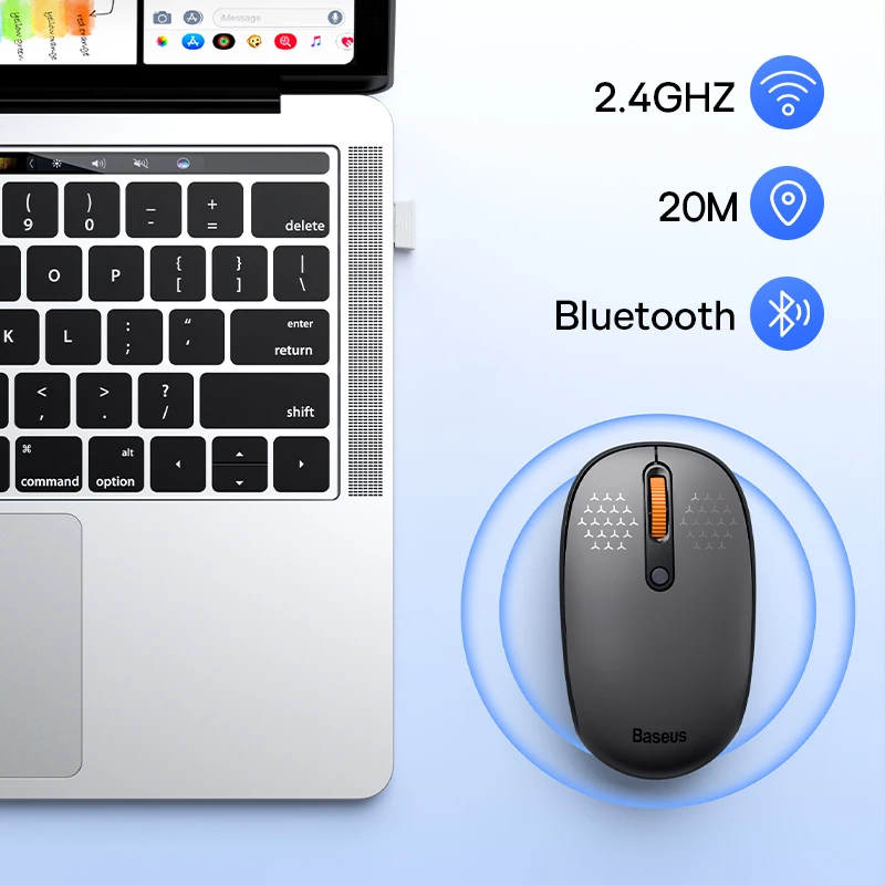 Baseus Maus Bluetooth Wireless Computer 1600DPI Stille Maus – Bild 4
