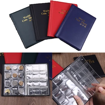 Münzsammler-Album, 10 Seiten, 120 Fächer, Mindestens 120 Gedenkmünzen, Dekoralbum, Gedenkmünzenalbum