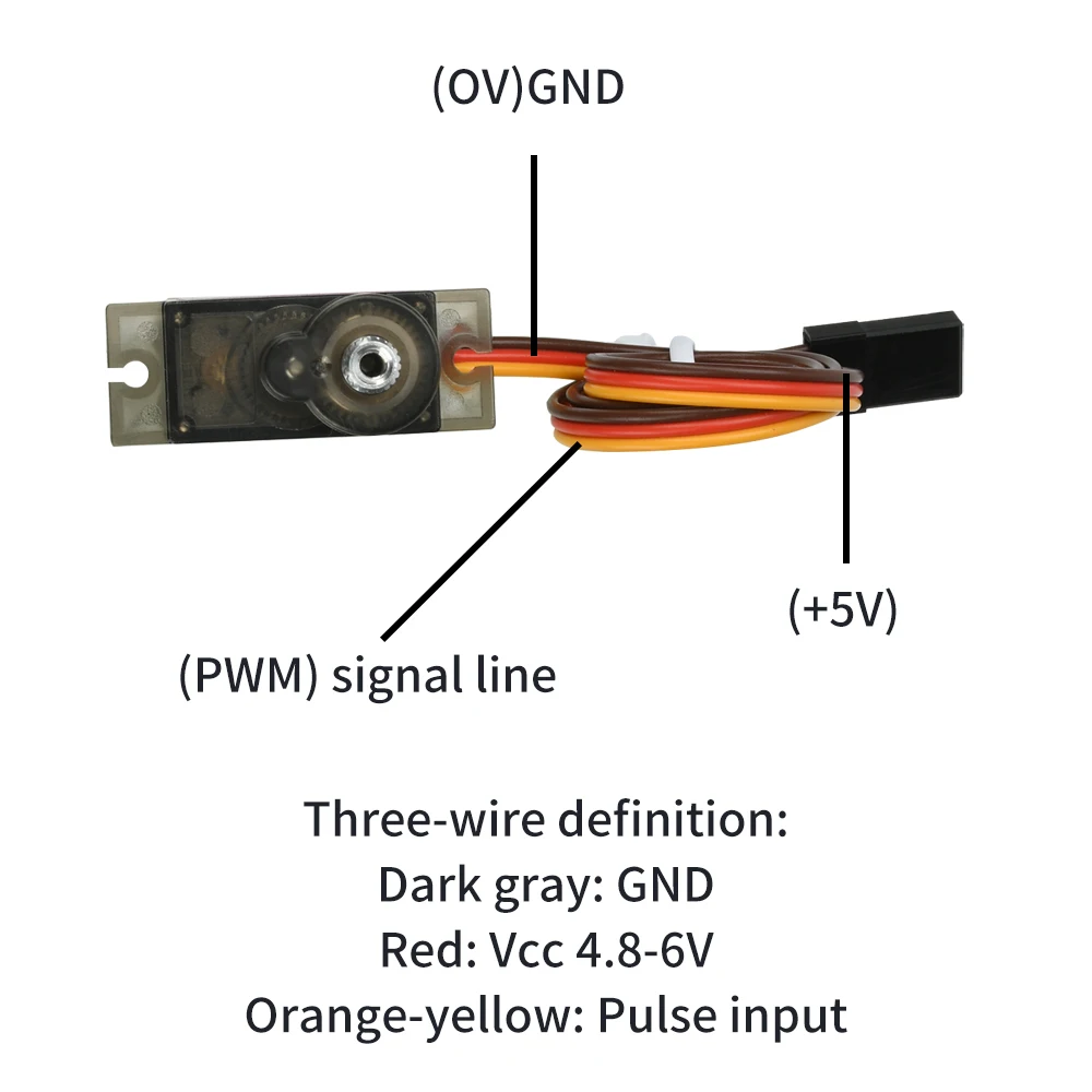 MG90S 180 Grad Micro-Servomotor 12 g Aluminium-Eisengetriebe – Bild 3