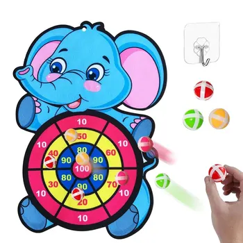 Darts cheibe für Kinder mit 3 klebrigen Bällen Indoor Outdoor Sport Party Spiele Cartoon Tier Darts cheibe