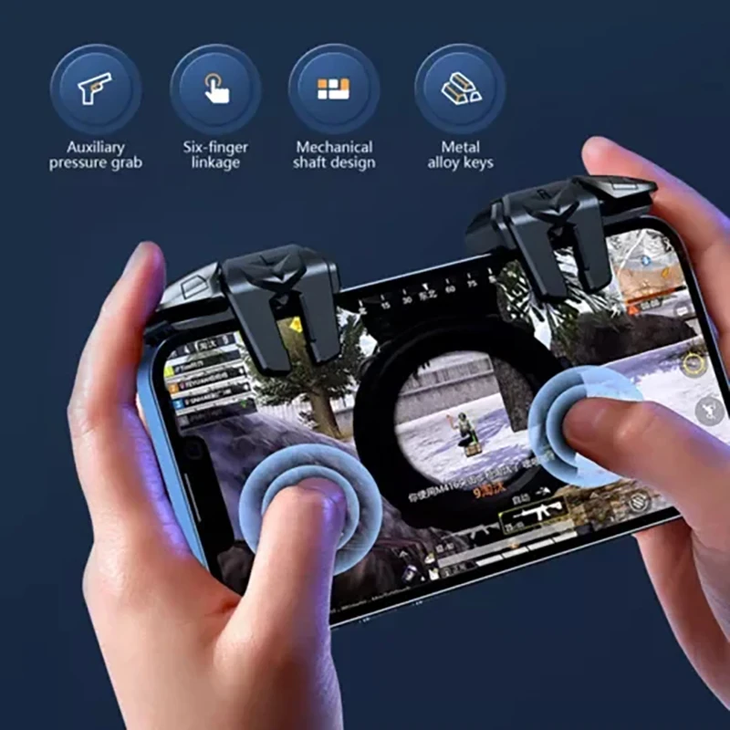 G21 Sechs Finger Handy Spiel Trigger für PUBG Ziel Schießen – Bild 2