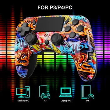 GAMINJA P47 Wireless Bluetooth Controller Gamepad mit 6-Achsen-Gyroskop PC Joystick Touchpad Dual Vibration