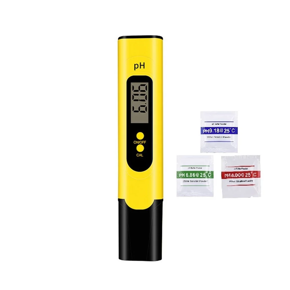 Digitales PH-Messgerät, automatisch, 0,01 mit 3 Beuteln