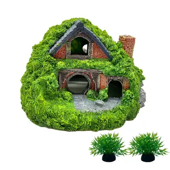 Aquarium Dekoration Kleine Landschaft Zimmer Harz Höhle Reptil Aquarium Evakuierung Haus Dekoration Auto Micro