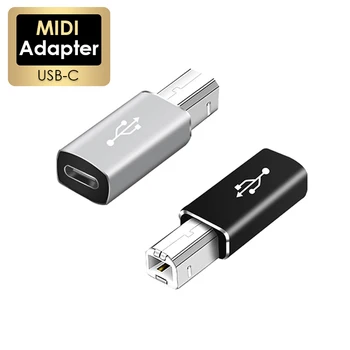 USB C auf USB B 2.0 für MIDI-Controller Datenübertragung Stecker auf Buchse Typ C auf B-Adapter