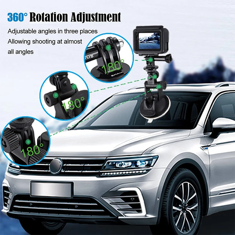 Saugnapf Kamera Auto Halterung mit Stativ Adapter Telefon – Bild 2