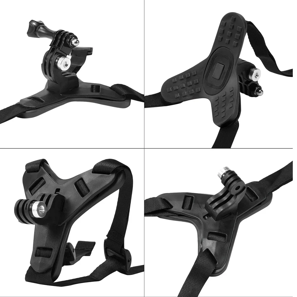 Motorradhelm Kinnriemenhalterung für GoPro Hero 13 12 11 10 9 – Bild 2