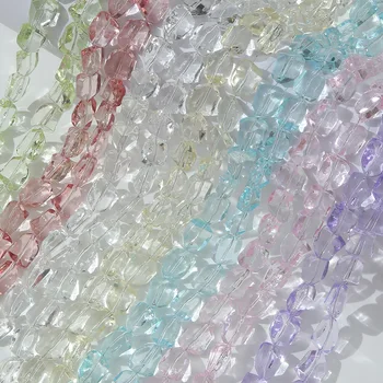 12x15MM Barock Schillernde Transparente Glas Perlen Lose Spacer Perlen Für Schmuck Machen DIY (10 Stück)