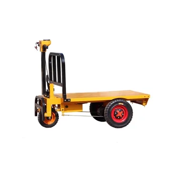 Baustelle Elektrischer Flachwagen LKW Drei Allradlast Ziegel Ziehen Lager Zucht Ziehen Material Obstgarten