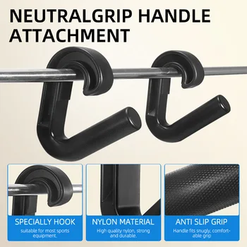 Multifunktionaler Fitness-Klimmzuggriff Ergonomischer Haken-Griff Gym Pull-Down-Griffe Vielseitige