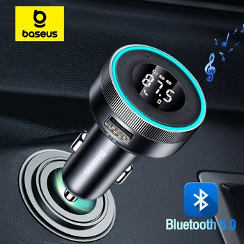 Bluetooth 5.0 FM-Transmitter mit USB-Schnellladung und Freisprechen