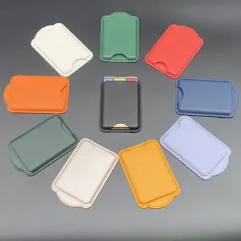 Magsafe Magnetisches PU-Leder Kartenhalter-Portemonnaie Kartenetui für Apple iPhone 17 Air 16 18 Pro Max