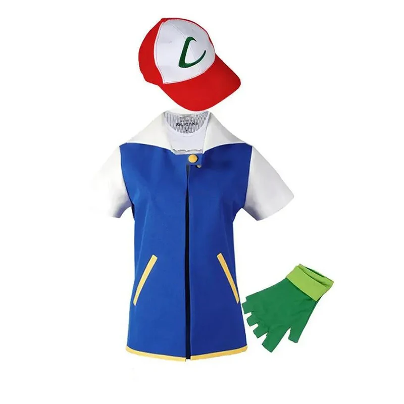 Neue blaue Jacke, Herren-Cosplay-Kostüm, Ash Ketchum für – Bild 2