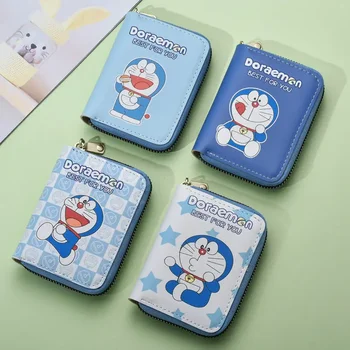 Doraemon Kartenhalter, niedliche Cartoon-Geldbörse, niedliche Geldbörsen für Frauen, Ausweishalter, Hülle