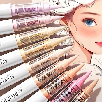 Acryl-Pinselmarker-Set, sortiertes automatisches Tintenkontrollsystem der Pro Color-Serie, Kunstmarker-Set, 9