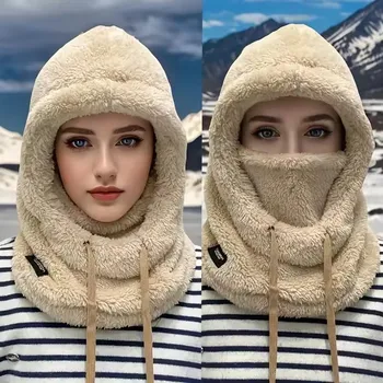 Warme thermische winddichte Sturmhaube, Ski-Haube, Motorrad-Gesichtsbedeckung, Polar-Fleece, verstellbar