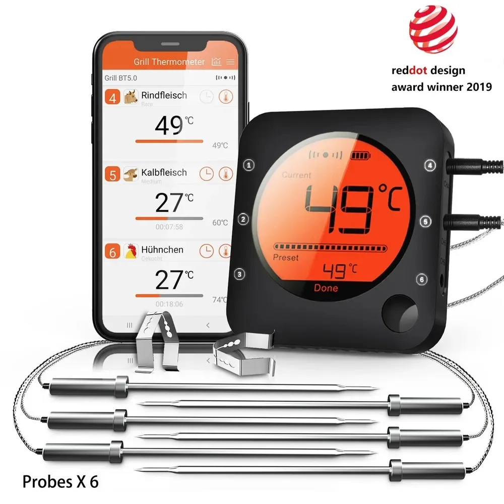 Bluetooth-Fleischthermometer, digitales