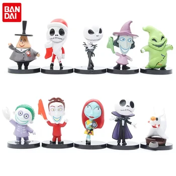 Nightmare Sally Jack Skellington Weihnachten Anime Figur PVC Modell Vinyl Figur Halloween Geschenk (10 Stück)