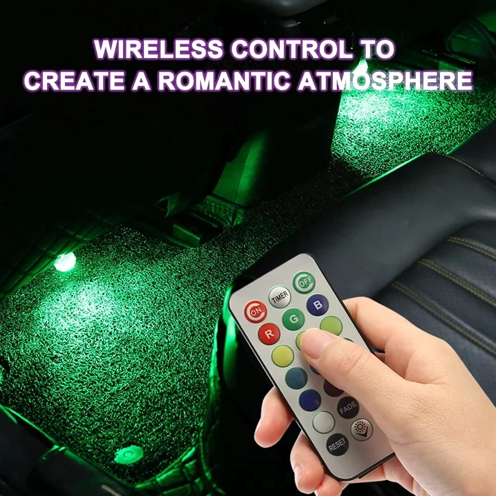 Drahtlose Klebstoff LED Auto Innen Umgebungs Licht – Bild 3
