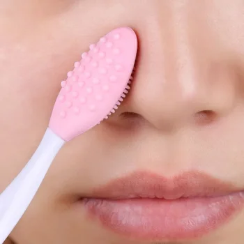 Schönheit Hautpflege Gesicht Waschen Silikon Pinsel Peeling Nase Sauber Mitesser Entfernung Pinsel (4 Stück)