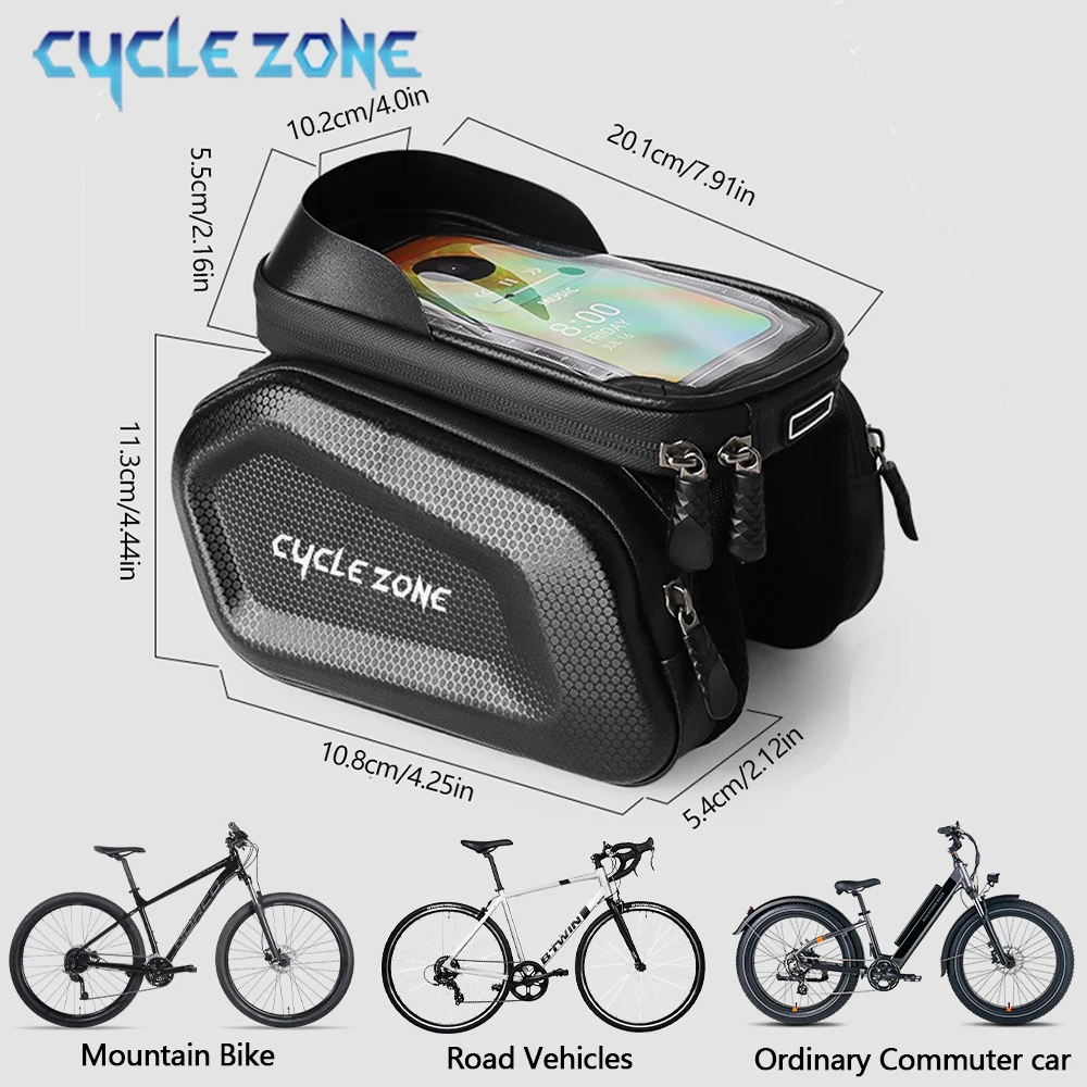 Fahrrad Taschen Fahrrad Top Vorne Rohr Rahmen Tasche – Bild 5