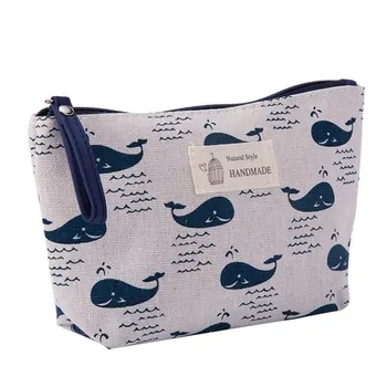 Weiche Kosmetiktasche aus Segeltuch, Bär, für Damen, Reise-Aufbewahrungstasche, Toilettenartikel