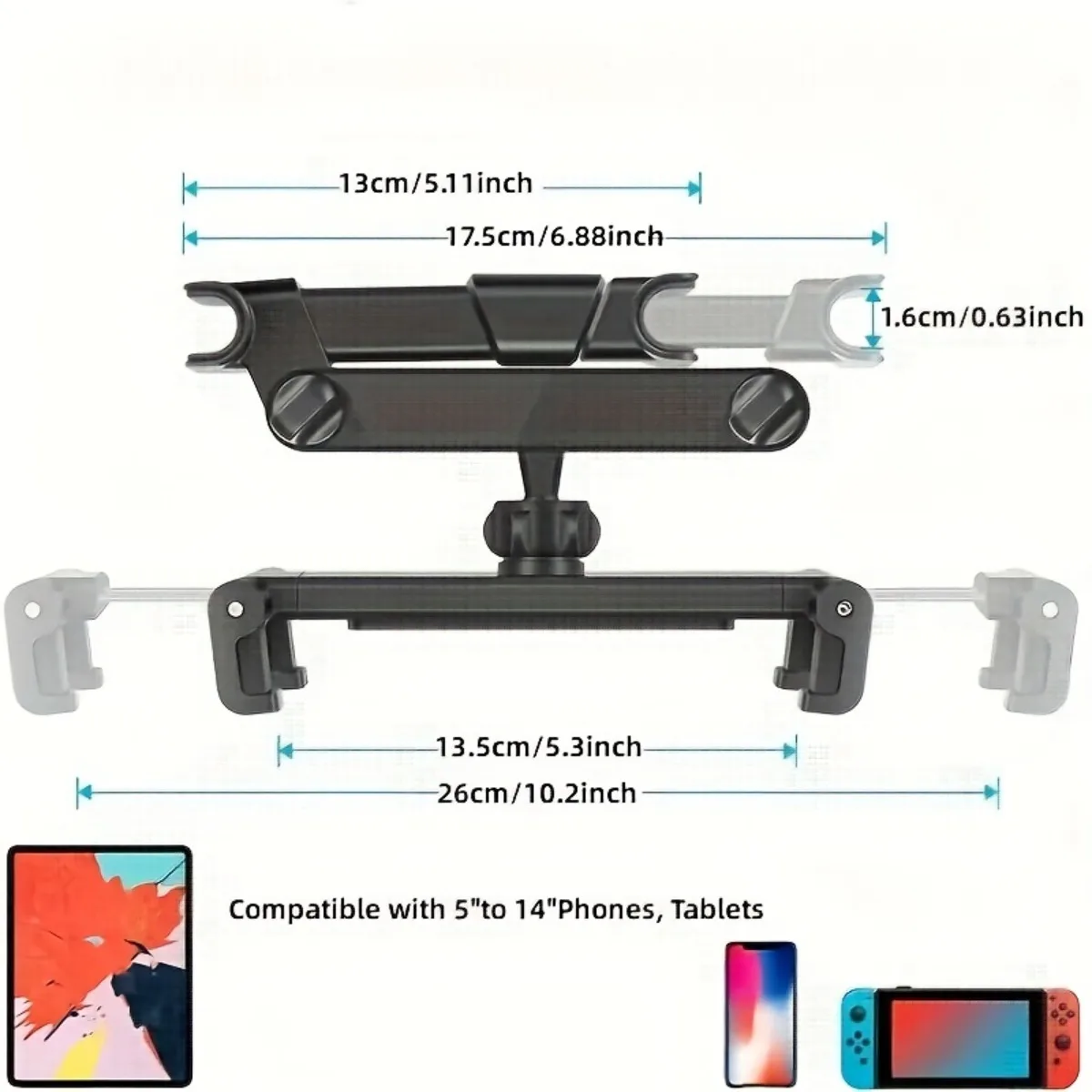 Auto-Tablet-Halterung, Kopfstütze, Tablet-Halterung – Bild 2