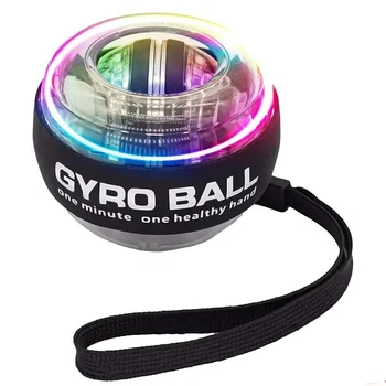 Selbststartender LED-Gyroball Handgelenk-Krafttrainer Griffstärker Fitness Gyroskopischer Ball