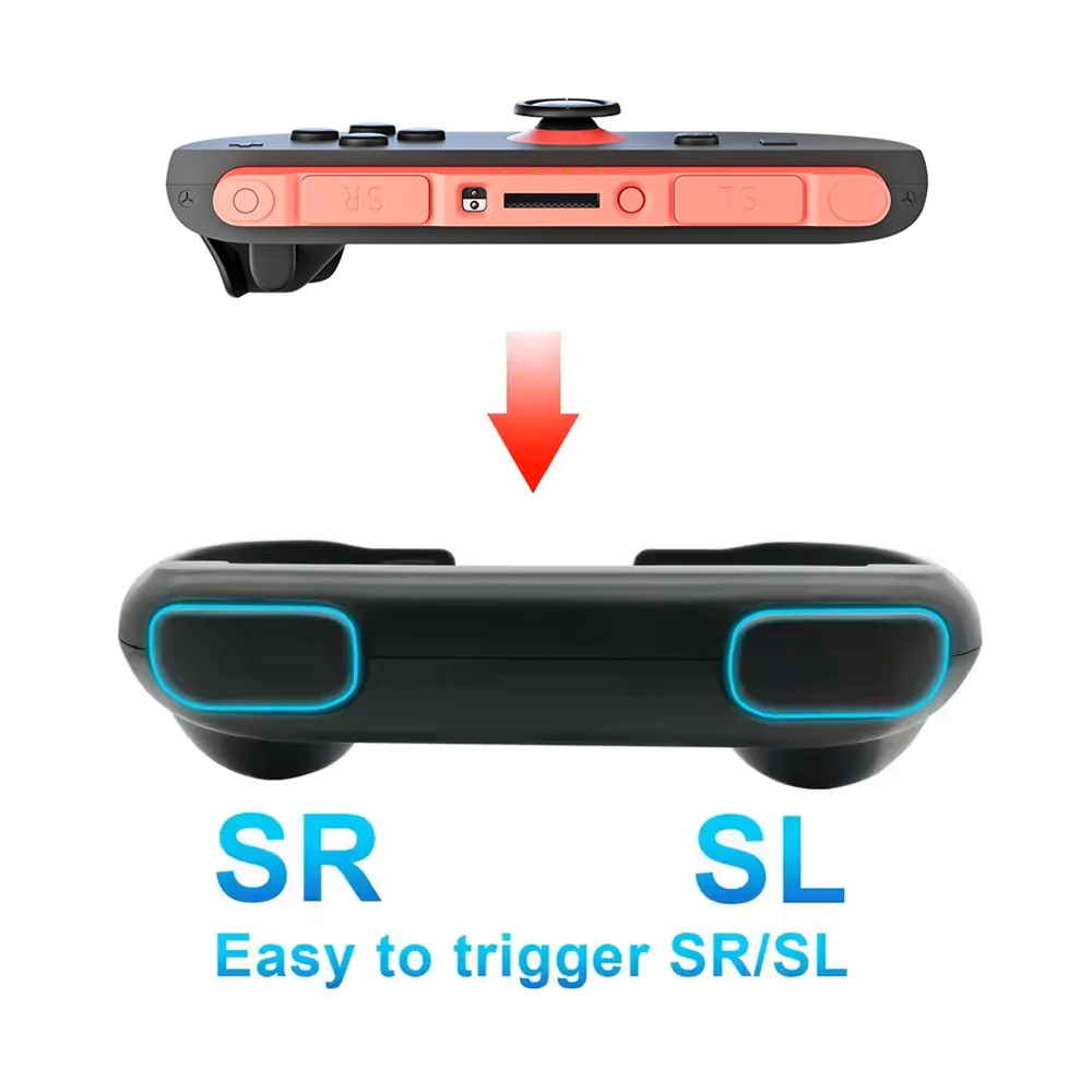 2 Stück Griffe für Switch 2 JoyCon Zubehör Joy-Con 2 Links – Bild 2