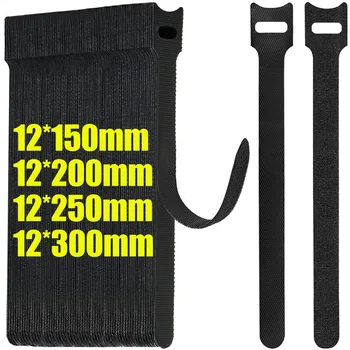 Wiederverwendbare Klettbänder zur Befestigung von Kabelbindern, Kabelbinder, Nylon-Sicherung
