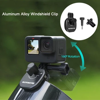 Motorrad-Windschutzscheiben-Klemmclip für GoPro 13 12 11 Insta360 X5 X4 X3 für DJI Osmo 360/Action 5