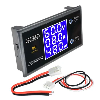 LCD Digital Voltmeter Amperemeter Wattmeter Spannung Strom Leistungsmesser Volt Detektor Tester Monitor DC 0