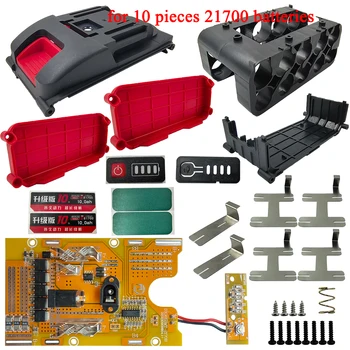 10 Zellen 21700 Li-Ion Batteriegehäuse Schutzplatine PCBA BMS für Lomvum Zhipu Hongsong Jingmi Kein für Makita