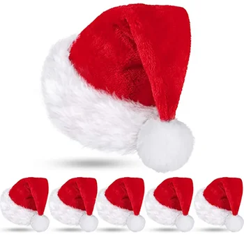 Weihnachtsmützen für Erwachsene und Kinder, Weihnachtsmann, Weihnachtsmütze, Mütze, frohe Weihnachten