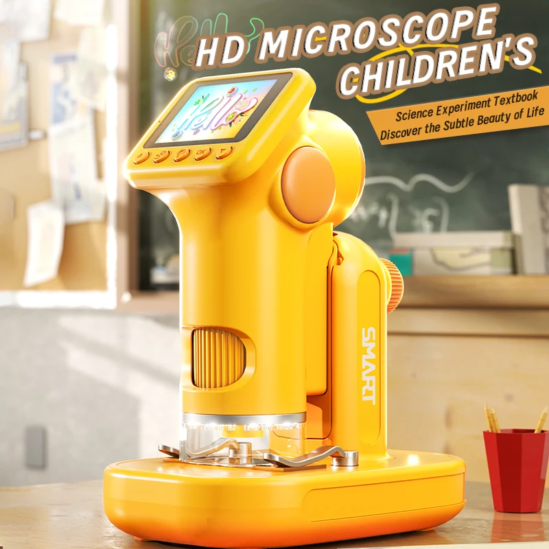 1600X Handmikroskop 2-Zoll-Bildschirm Kinder Lupe Objektiv – Bild 2
