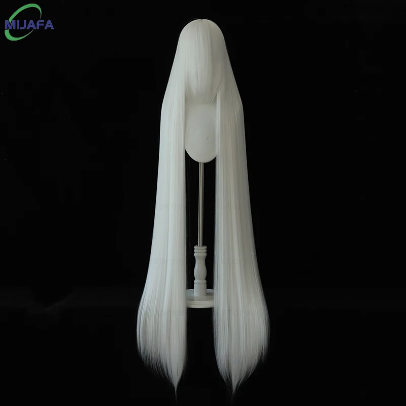 700 g hochwertige 59" 150 cm lange gerade Cosplay-Perücke mit – Bild 4