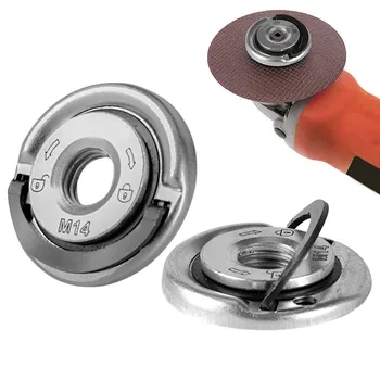 M14 selbstsicher nder Schnell verschluss schleifer Press platten flansche Muttern Kraft futter m14 Schnell