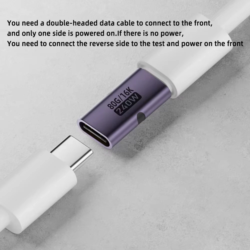 USB4 USB-C Kupplung Buchse auf Buchse, 80 Gbit/s, 240 W – Bild 6